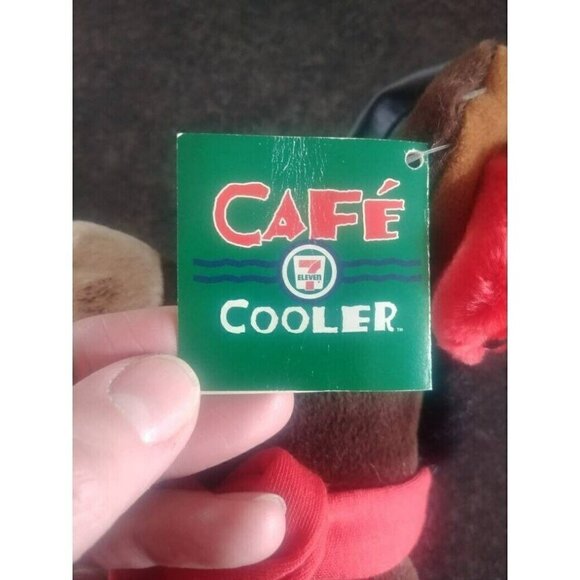 VTG Retro 7 Eleven store Ramone  Donkey Mule plush Canadian 90's Cafe Cooler - Picture 6 of 7